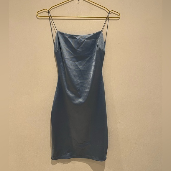 Windsor Satin Blue Mini Dress Size Small Homecoming, Party, Birthday dress - Picture 2 of 6